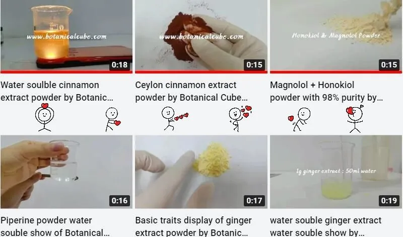 Onze in water oplosbare productdisplaycollectie